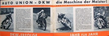 Preview: DKW Auto-Union Motorrad Modellprogramm 1937 Motorradprospekt (5731)
